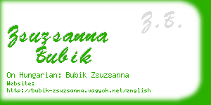 zsuzsanna bubik business card